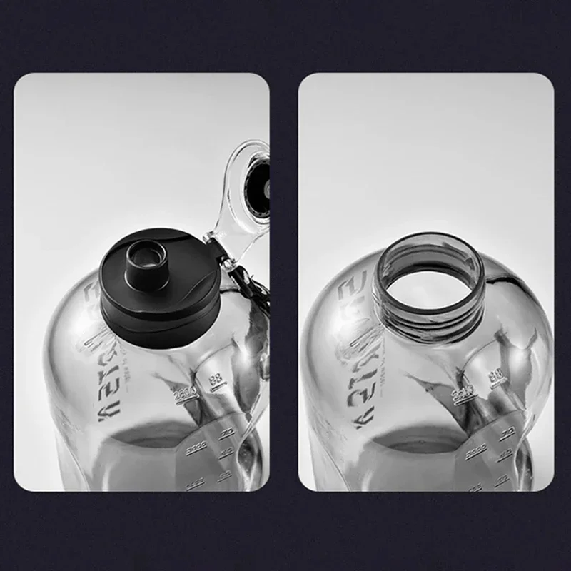 D5 1.7L/2.7L Sports Water Bottle Gym Cycling Cup Portable Large Capacity Water Bottle For Fitness Camping Men Water Cup Kettle