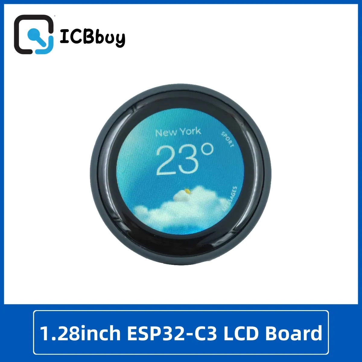 ESP32 C3 LVGL WIFI&Bluetooth Development Board 1.28