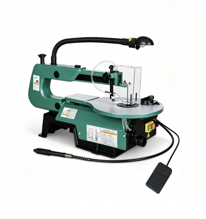 Benchtop Scroll Saw 16 Inch H1602 With Foot Pedal For Wood Metal Cutting Household DIY Carving Pattern Craft Processing Machine