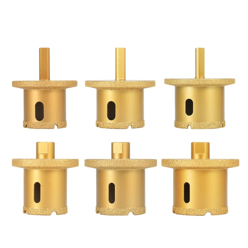 

1pc 40-50mm M14 Thread Diamond Dry Vacuum Brazed Drilling Core Bit Porcelain Tiles CrownsGraniteMarble Hole Saw Tool