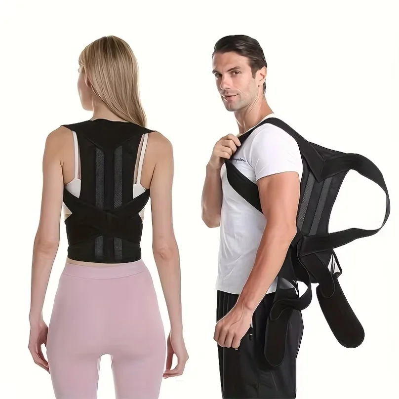 Back Posture Brace Clavicle Support, Stop Slouching And Hunching, Adjustable Back Trainer Unisex