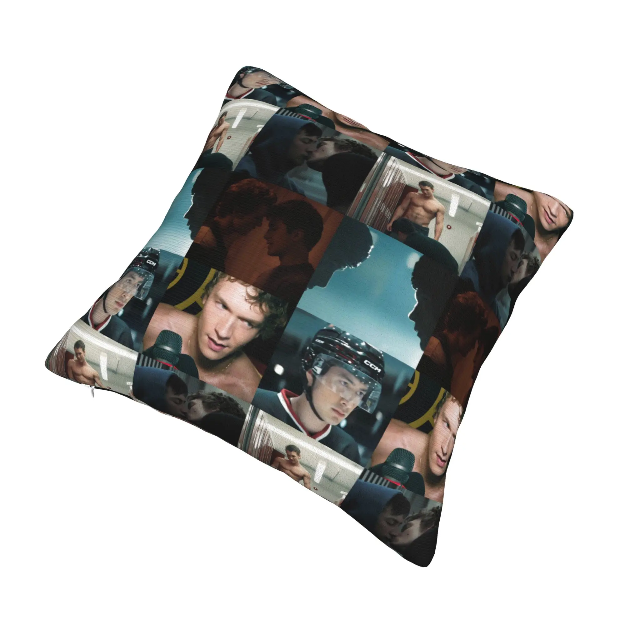 Heated Rivalry Square Pillow Cases Canadian Sports Romance Cushion Cover Awesome Polyester Decor Pillowcase for Car 18"x18"