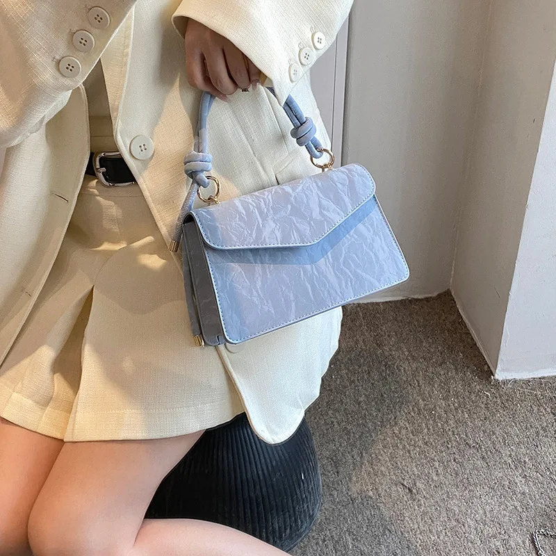 Handheld Small Square Bag for Women, New Fashionable Shoulder Bag, Adjustable Shoulder Strap, Versatile Crossbody Bags