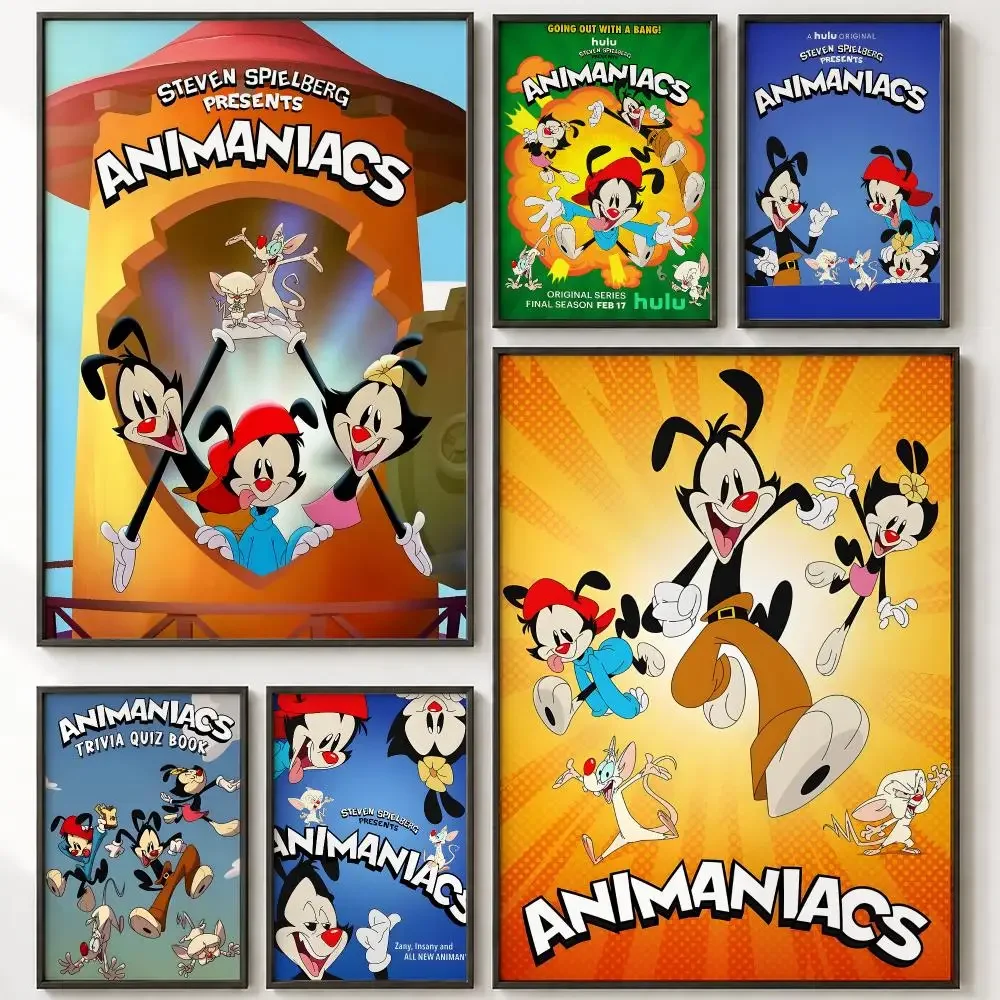 TV Series Animaniacs Poster HD poster wall art self-stick no-residue for home cafe office great gift