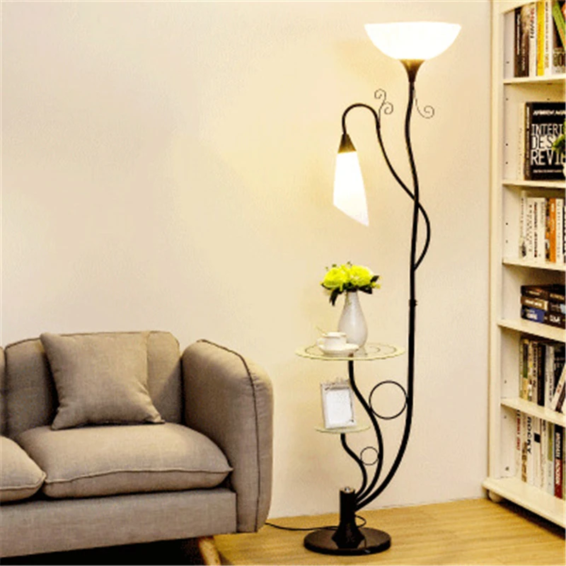 Imagem -04 - Nordic Modern Led Flower Floor Lamp Tea Table Lâmpadas de Chão para Sala de Estar Quarto Estudo Mesa Home Decor Luzes E27