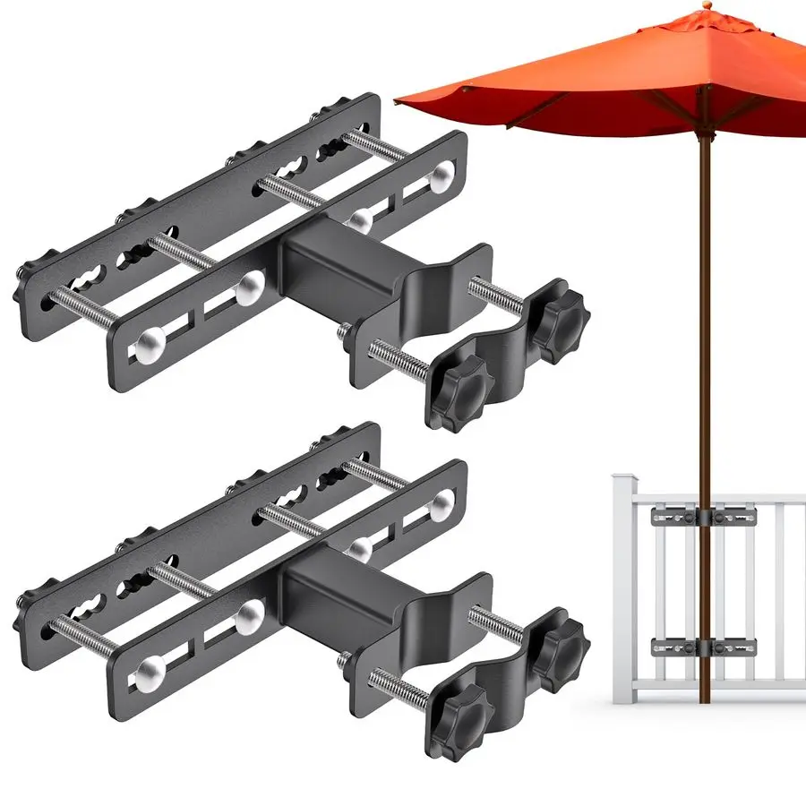 

Heavy Duty Patio Umbrella Holder Steel Outdoor Umbrella Mount, Fully Welded for Stability, Adjustable Fit for Various Umbrella S