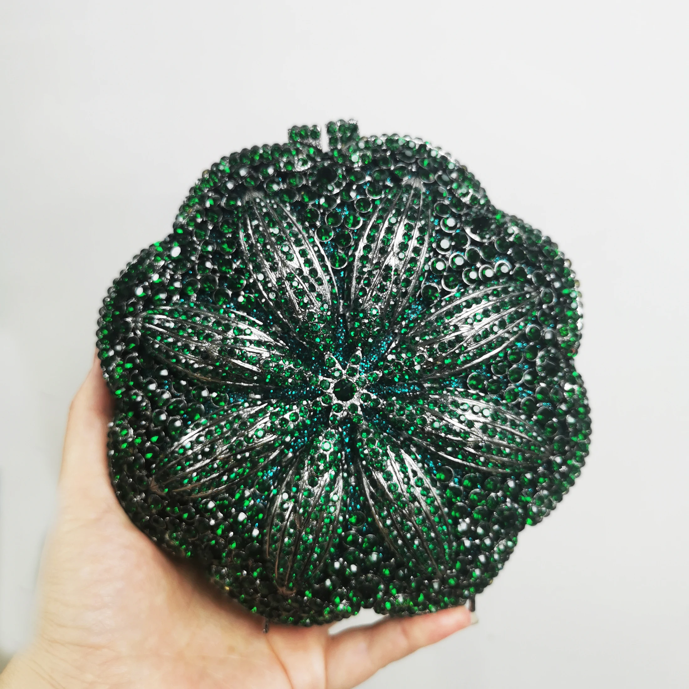 

Женский зеленый/синий цвет, клатч с кристаллами, кошелек с цветком, вечерние сумки, минодьер, свадебная сумка, вечерняя сумка, свадебная сумка на плечо с цепочкой