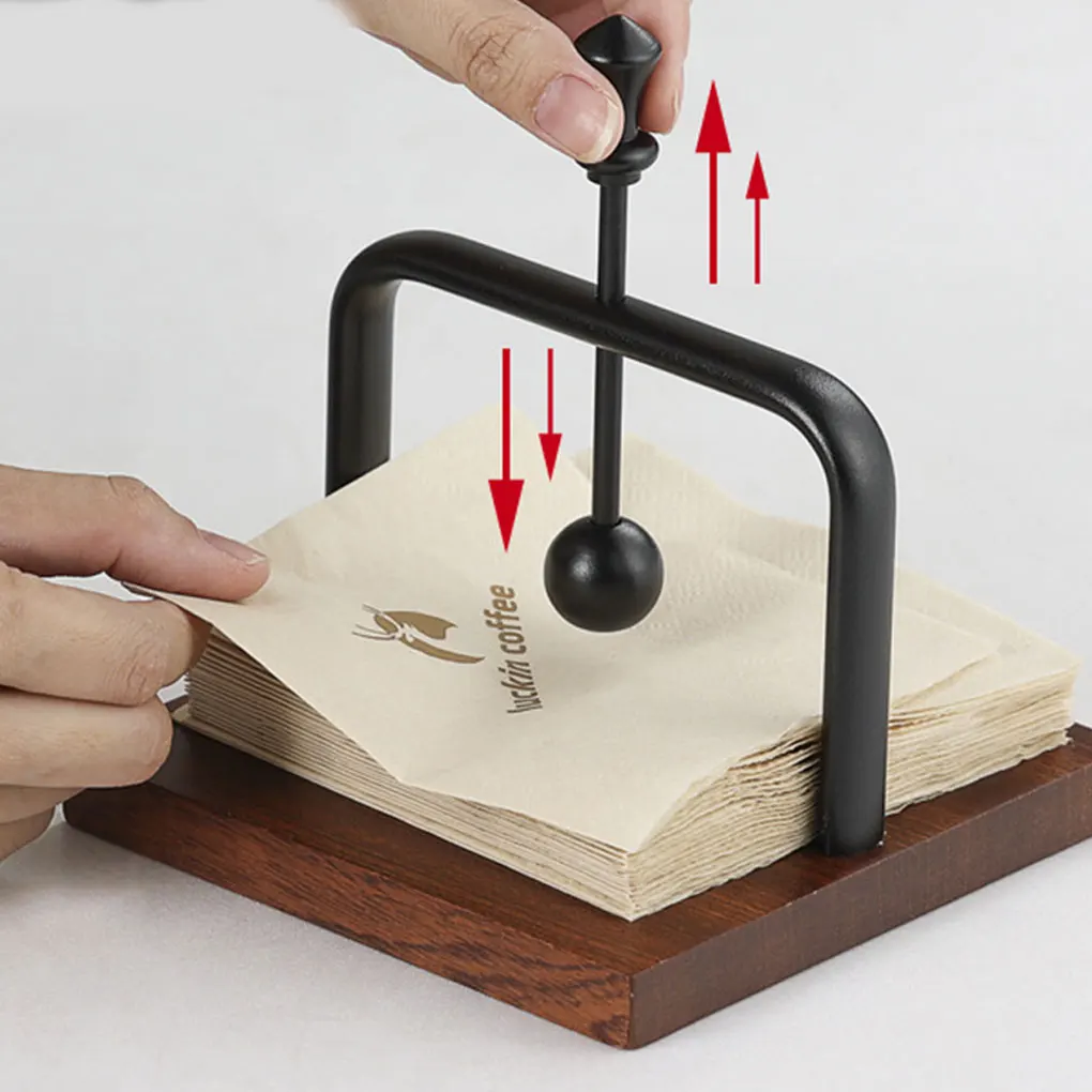 Modern Coffee Napkin Holder Durable And Reusable For Various Occasions Desktop Napkin Storage Rack