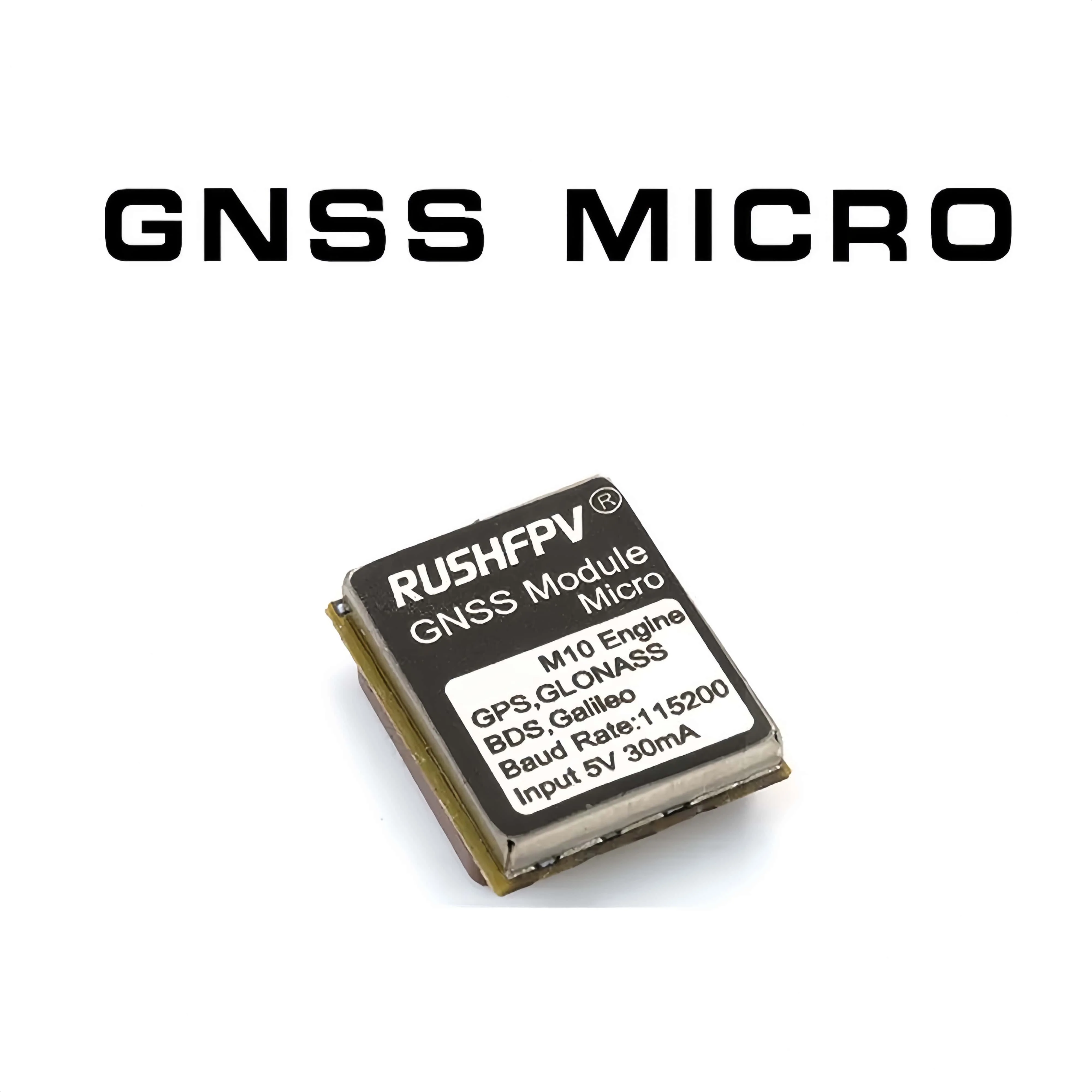 RUSHFPV GNSS Pro M10 GPS Module FPV GNSS Receiver 10Hz Multi GNSS GPS GLONASS Galileo BDS Compass Ceramic Antenna