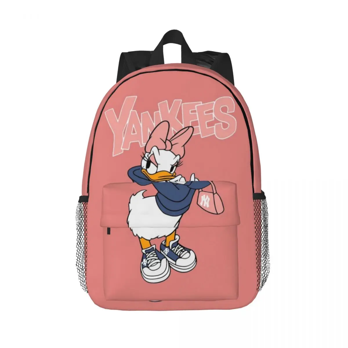 Donald Duck ransel 15 inci awet, desain ergonomis ringan untuk kenyamanan dan kenyamanan