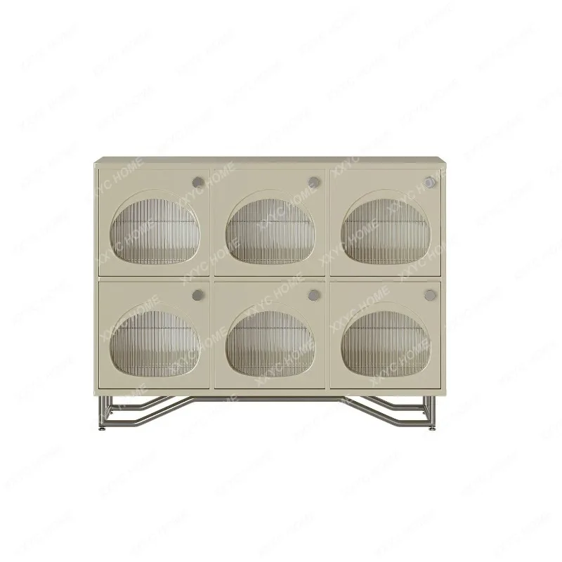XXArtistic Modeling Solid Wood Dining Side Cabinet Living Room Bedroom Storage Cabinet Kitchen Wall Locker