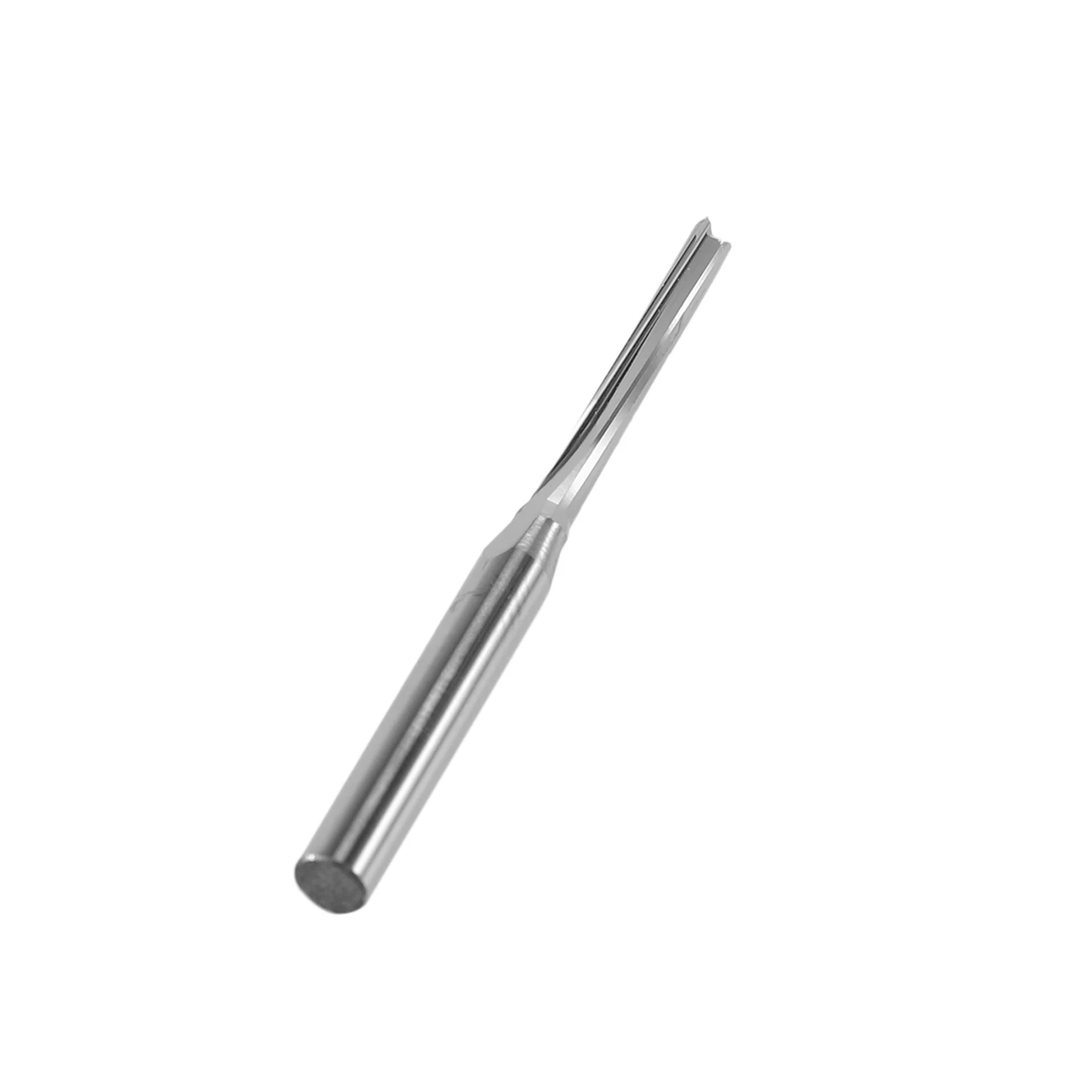 

ABMH-30 Pcs Two Flutes Straight End Mills Straight Slot Bit Wood Cutter Two Double Flute Bits 3.175X2x17mm For CNC Router