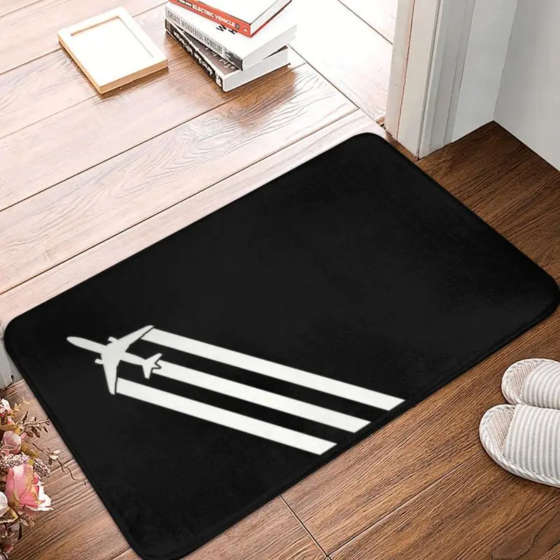 Aviation Plane Chemtrails Floor Door Kitchen Bath Mats Anti-Slip Indoor Fighter Pilot Doormat Toilet Entrance Carpet Rug