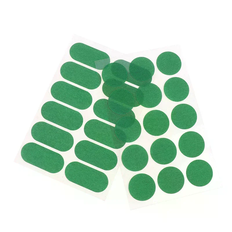 2Sheets Green Round Self Adhesive Pool Table Cloth Patch Repair Sticker Snooker Mending Patch Billiard Table Stickers Kit