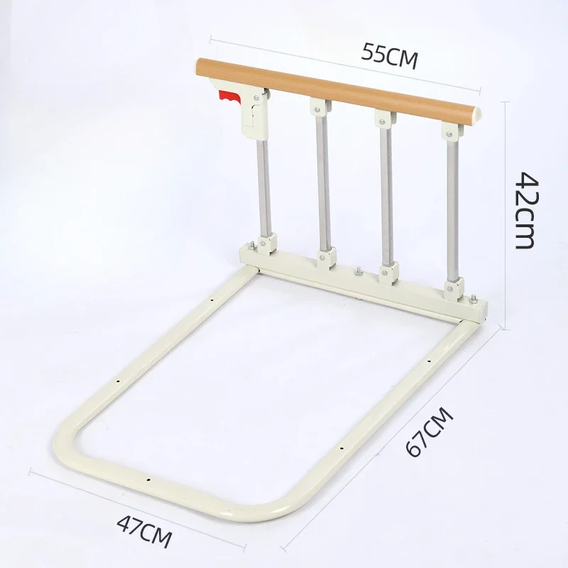 Home Bedside Assist Rail Elderly Get Up Aid Anti-Fall Bed Guard Foldable Safety Barrier for Seniors