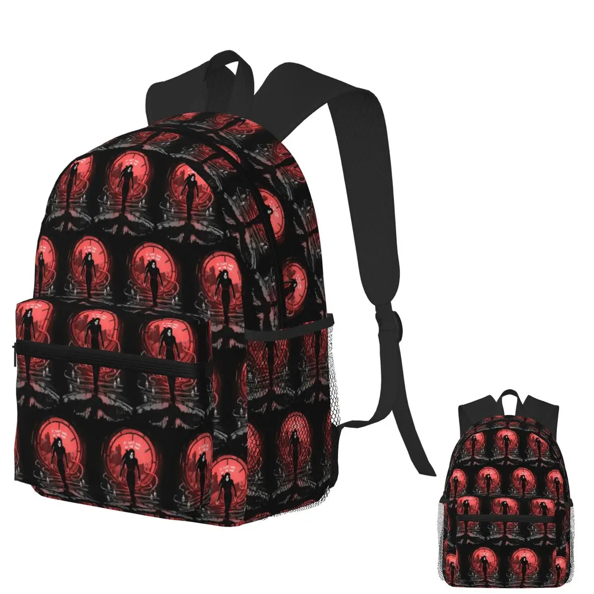 

The Crow's Rain Student Backpack School Bag Hiking Travel Daypack for Boys Girls Bookbag Shoulder Bags