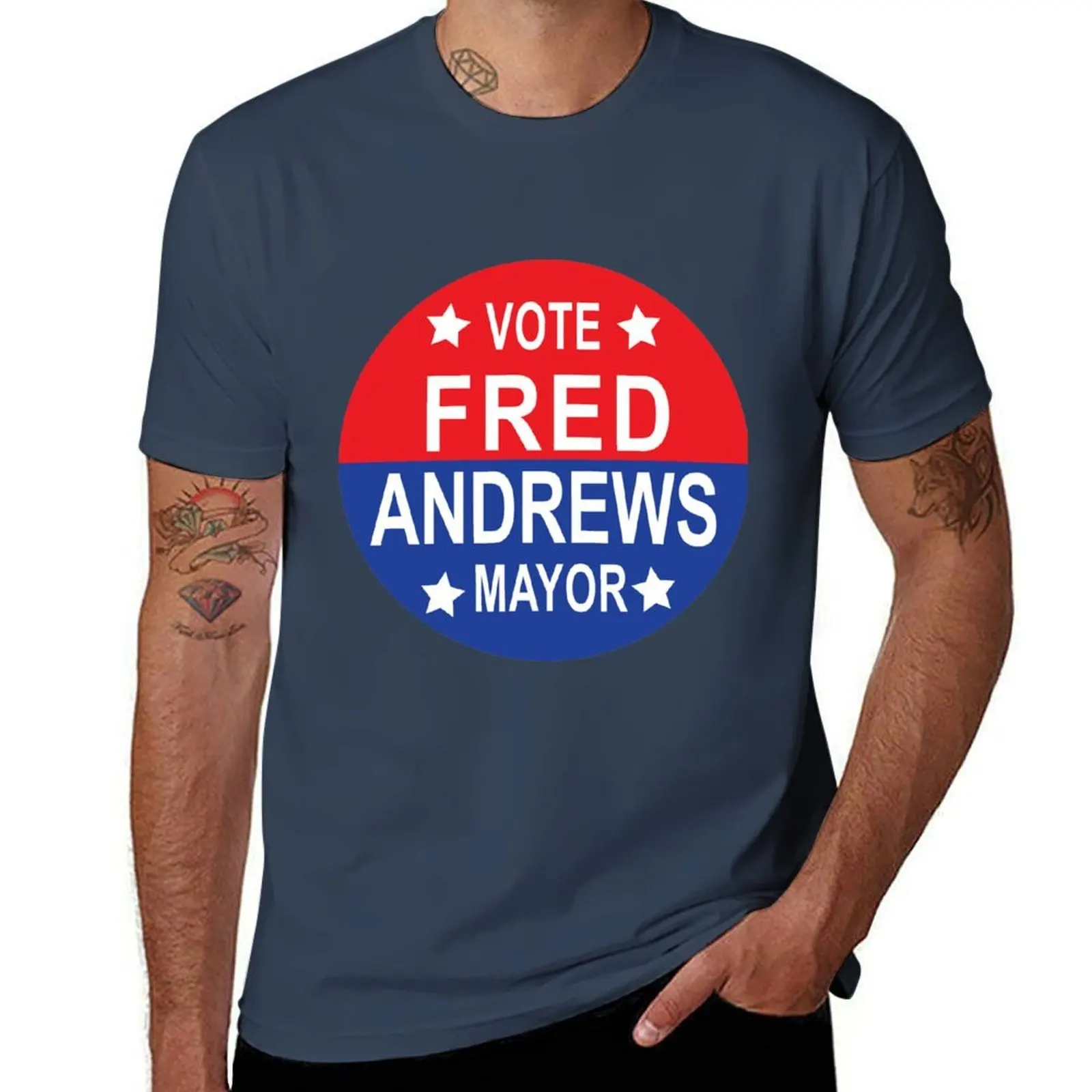 

Vote Fred Andrews for Mayor of Riverdale! T-Shirt Minimalist Casual Short Sleeve Top