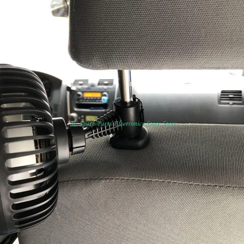 

SZ Universal 5 inch Car Back for Seat Headrest Three Speed 5V USB Fan With Switch Air Cooling Fan for Home Travel Car Truc