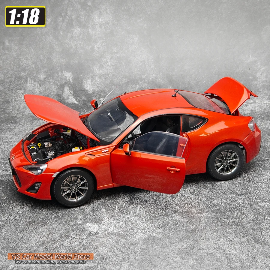 โมเดลรถสปอร์ต OEM 1/18 GT86 ของสะสมตกแต่งบ้าน วัสดุโลหะ เหมาะเป็นของขวัญวันหยุด