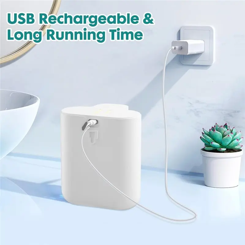 【FUXQ】موزع صابون يدوي رغوي أوتوماتيكي 17 أونصة/500 مل، تصميم ذو سعة كبيرة بدون لمس للمطبخ والحمام