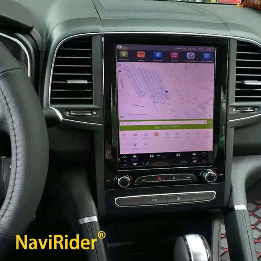 2 Din Android 14 สําหรับRenault Koleos Megane 4 Samsung SM6 Talisman 2017-2019 Teslaสไตล์รถสเตอริโอวิทยุเครื่องเล่นวิดีโอมัลติมีเดีย