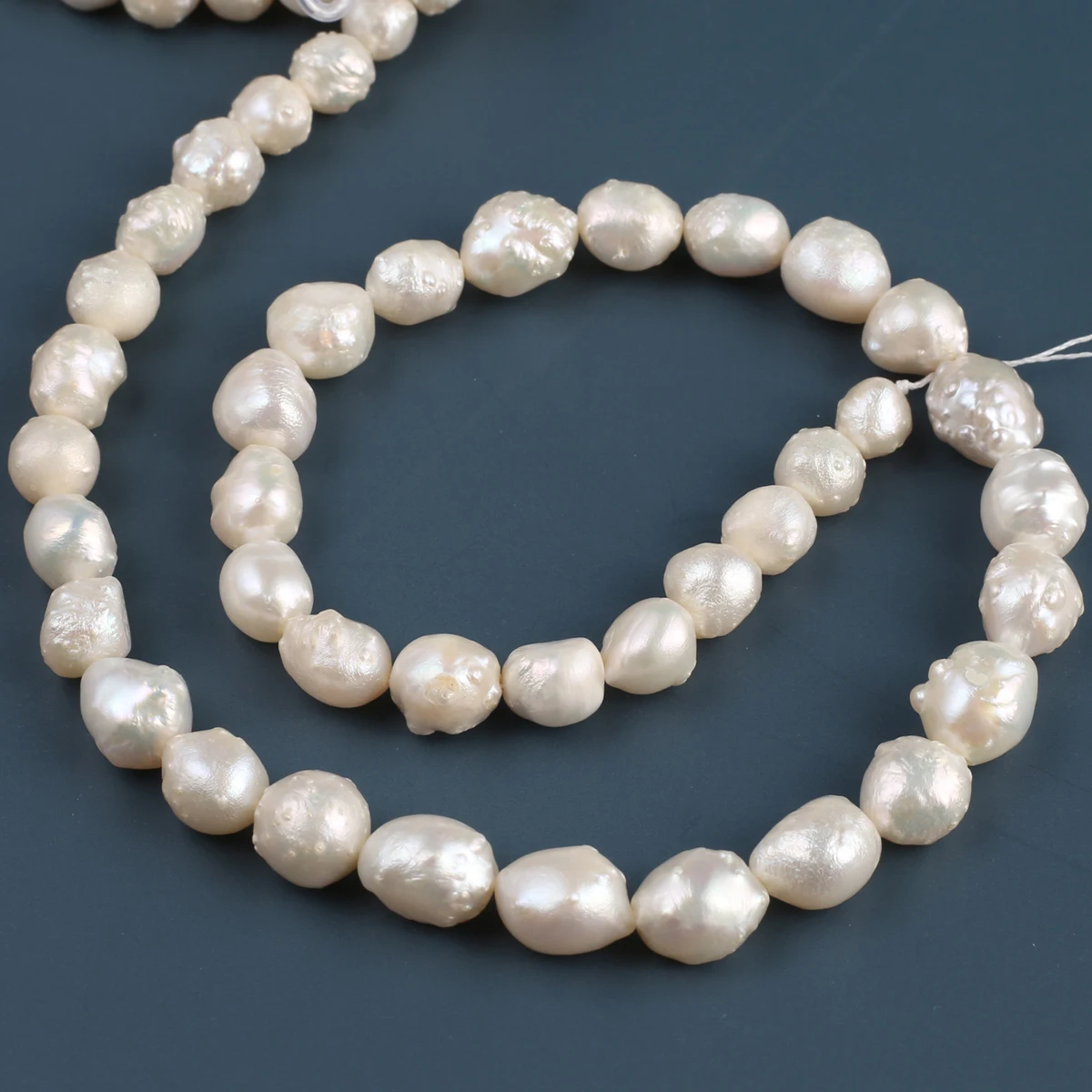 

Natural Freshwater Baroque Pearls Beaded Near Round Loose Spacer Beads for Jewelry Making Diy Bracelets Necklaces Accessories