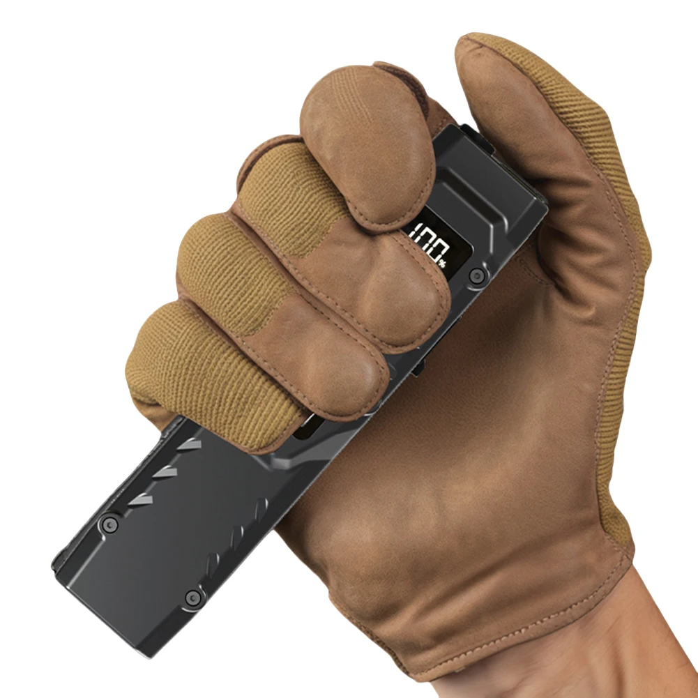 

Перезаряжаемый светодиодный фонарик EDC с цифровым дисплеем, сверхъяркий, с клипсой для ручки, водонепроницаемый рабочий фонарь