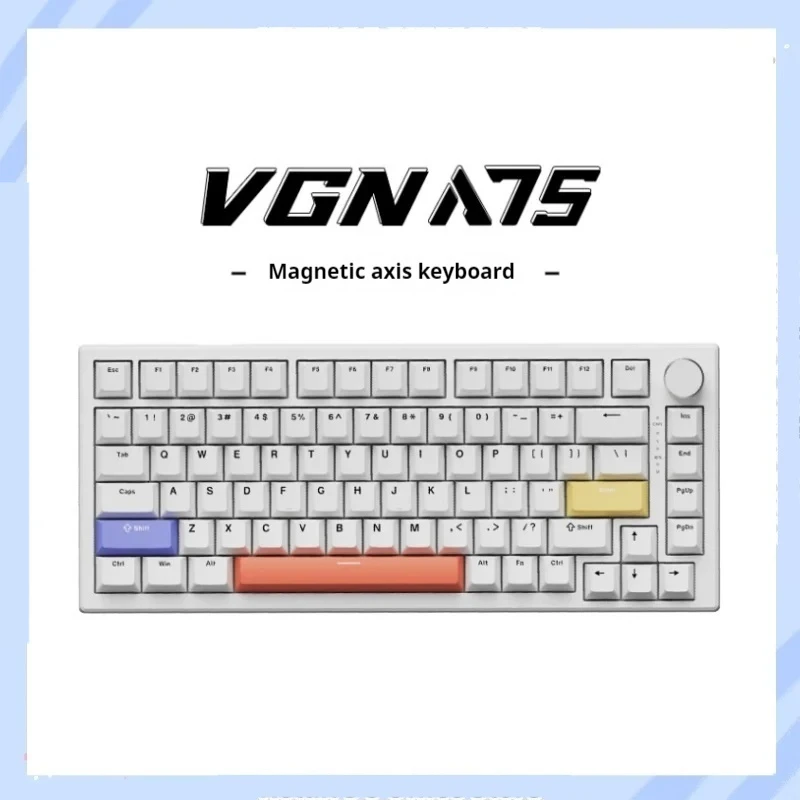 

VGN A75 Mechanical Keyboard 82key Magnetic Axis Wired E-sport Gaming Keyboard Bluetooth FPS Hot Swap RT Custom PC Accessory Gift