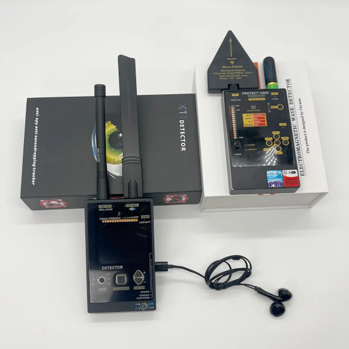 RF Detector Hidden Device Finder, HYP Model 007A, Detect Wireless Signals for Security GPS Tracker Detector