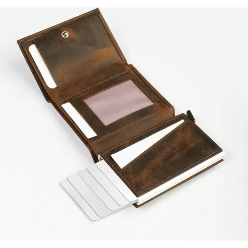 Dompet Mekanis Kulit Asli