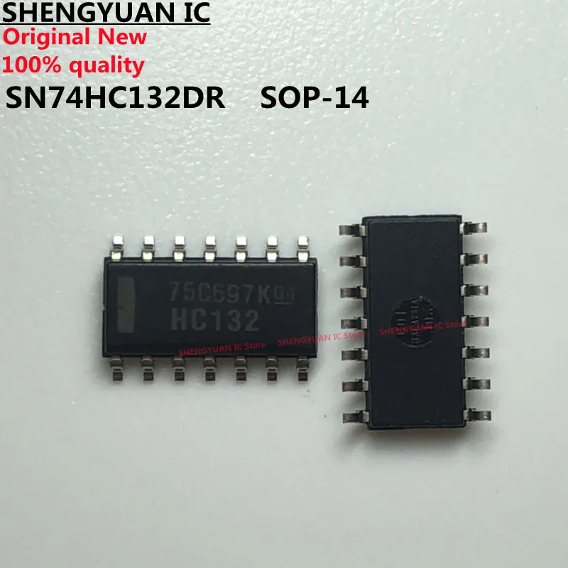 10 pcs/lot SN74HC132DR HC132 SOP-14 SN74HC132 74HC132 Quadruple Positive-NAND Gates With Schmitt-Trigger Inputs quality 100% new