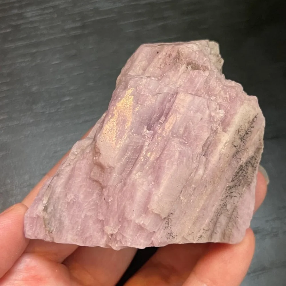 Cristal minéral Kunzite rose 100% naturel, pierre brute de spodumène minéral, spécimen de guérison Reiki, artisanat, décoration de la maison