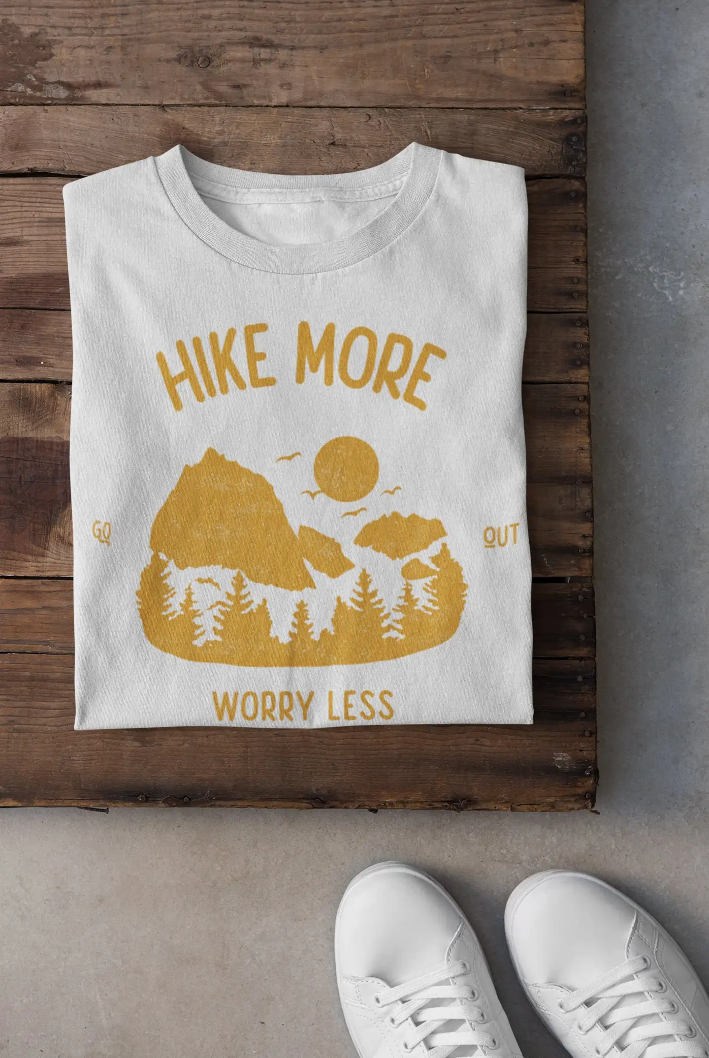 Hiking T Shirt Nature Wild Life Forest Landscape Outdoor Wanderlust Mountains Waterfall Camping Trekking