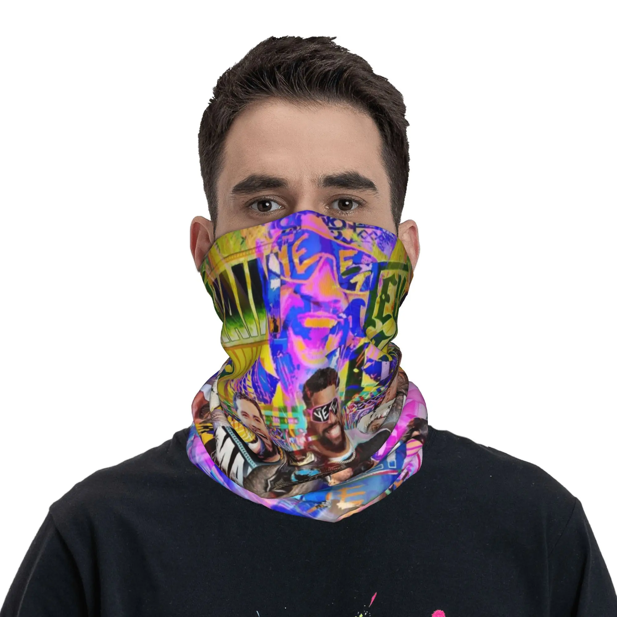 مخصص Yeet Jey Uso موضوع باندانا الرقبة أدفأ الرجال النساء الشتاء التزلج وشاح أنبوبي الجراب واقي الوجه