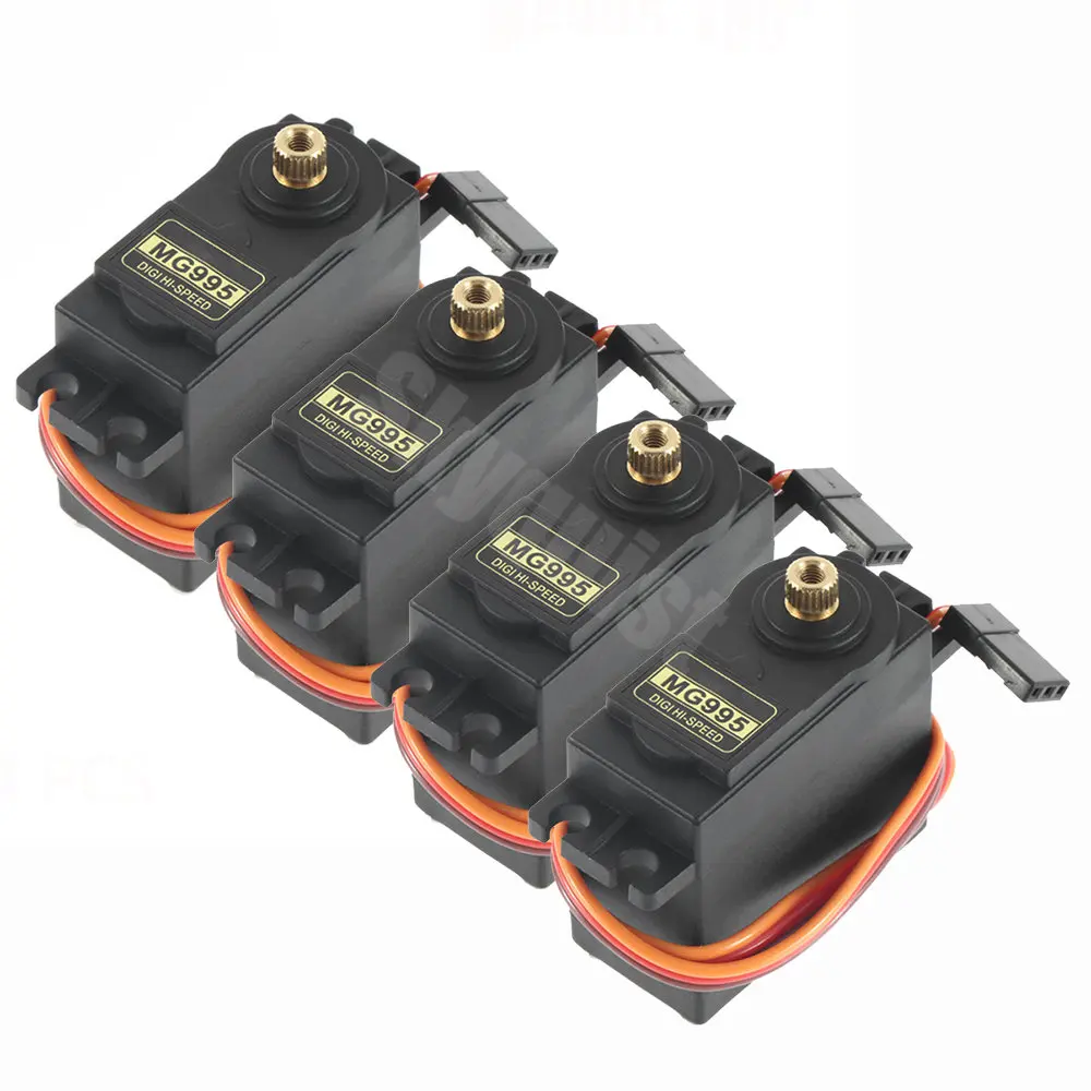 4PCS/lot 13KG 15KG Servos Digital MG995 MG996 Servo All Metal Gear for JR Car RC Model Helicopter Boat Arduino UNO DIY Wholesale