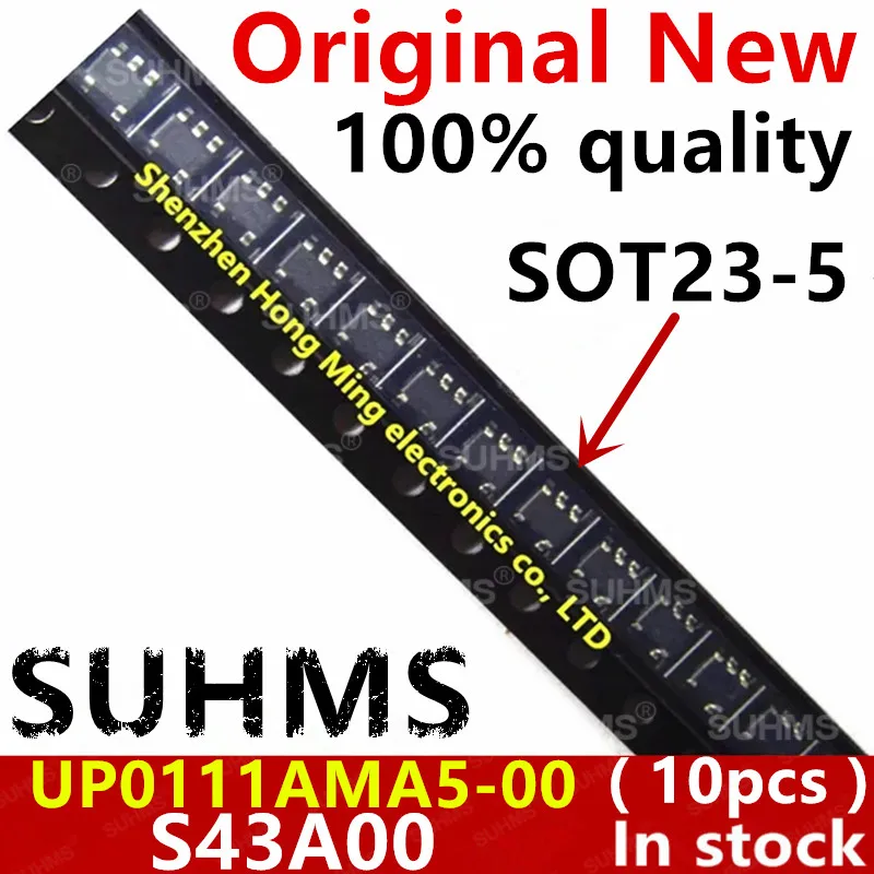 Up0111AMA5-00 s43a00 sot23-5、100% 新品、10個