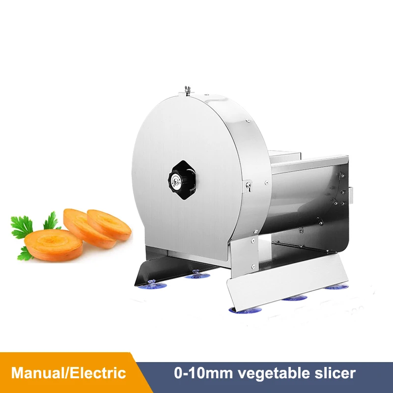 Electric Vegetable Cutter 100kg/h 0-12mm Thickness Adjustable Potato Slicer Carrot Cutter Orange Apple Slicing Machine