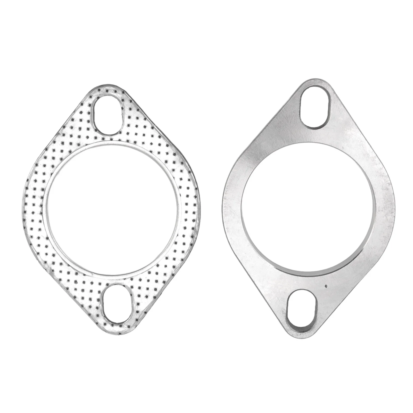 2PCS 2 Bolzen 2,5 Zoll Auspuff Flansch Anschluss Kit Edelstahl Universal für Auspuff Fallrohr Catback Header heißer