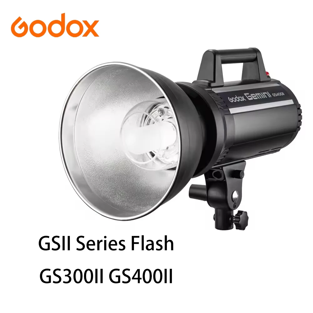 GSII Series Flash GS200II GS300II GS400II 200W-400W Studio Strobes Overheat Protection High-Speed Sync for Studios
