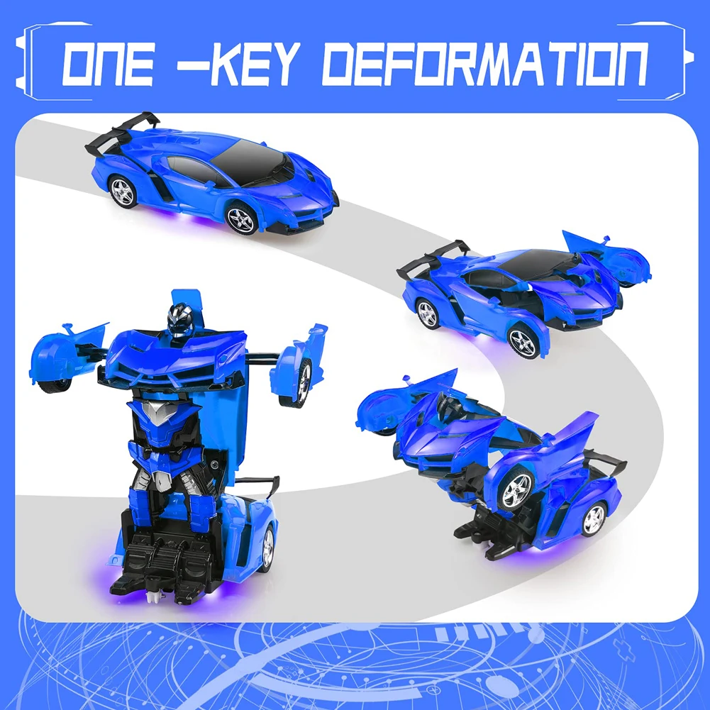 2 in 1 Electric RC Car Transformation Robots Children Boys Toys Outdoor Remote Control Sports Deformation Car Robots Model Toy