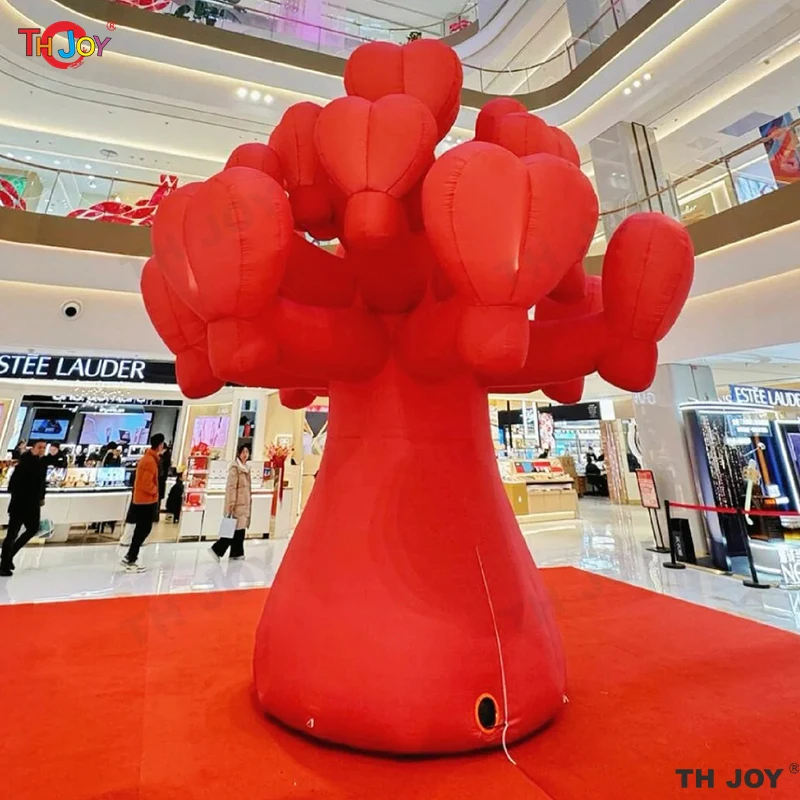 Árbol inflable Make-A-Wish de 4 m de altura para la decoración del día de San Valentín y del centro comercial