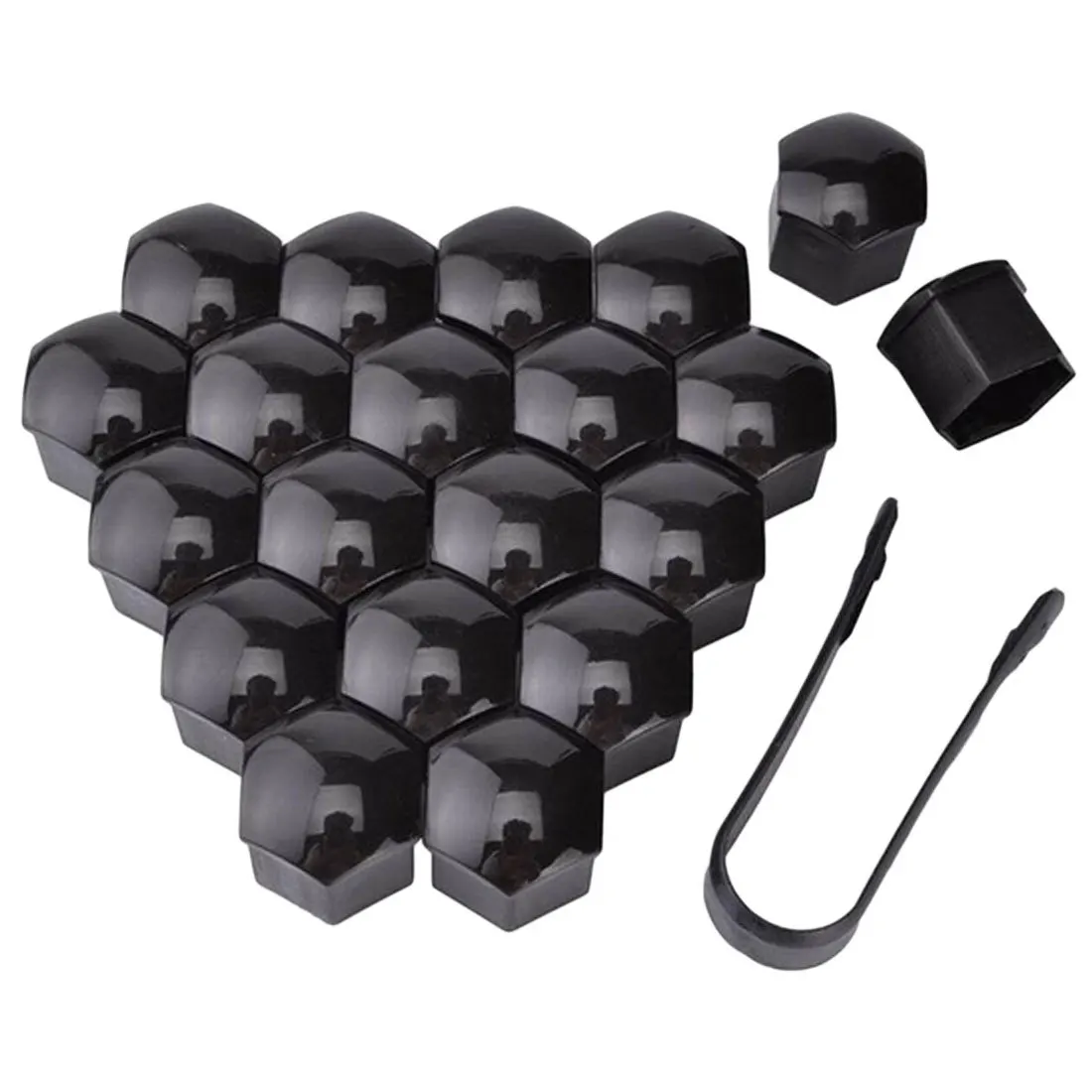 20 Stuks Auto Wielmoer Caps Anti-Roest Auto Hub Schroef Bescherming Covers Autoband Schroefdoppen Moer bout Covers Auto Exterieur 17/19/21mm