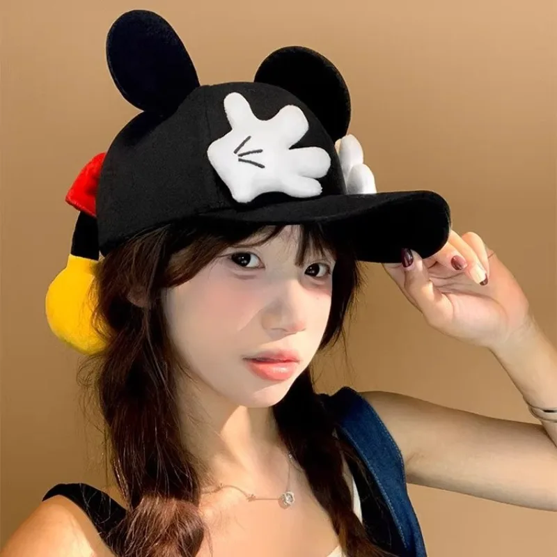 

Disney Baseball Hat Mickey Mouse Cartoon Cute Spring Summer Outdoor Motion Outfit Sunscreen Sunshade Child Duck Tongue Cap Gift