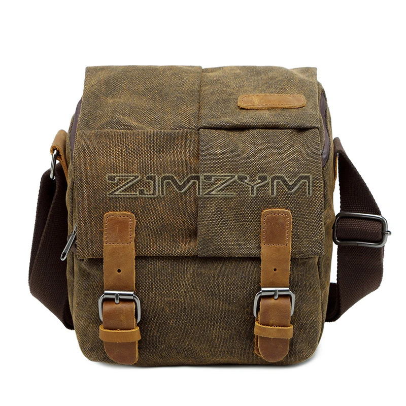 Multifunctional SLR Camera Bag Multilayered Hard-wearing One Shoulder Photography Canvas Bag All-match SLR Digital Bag