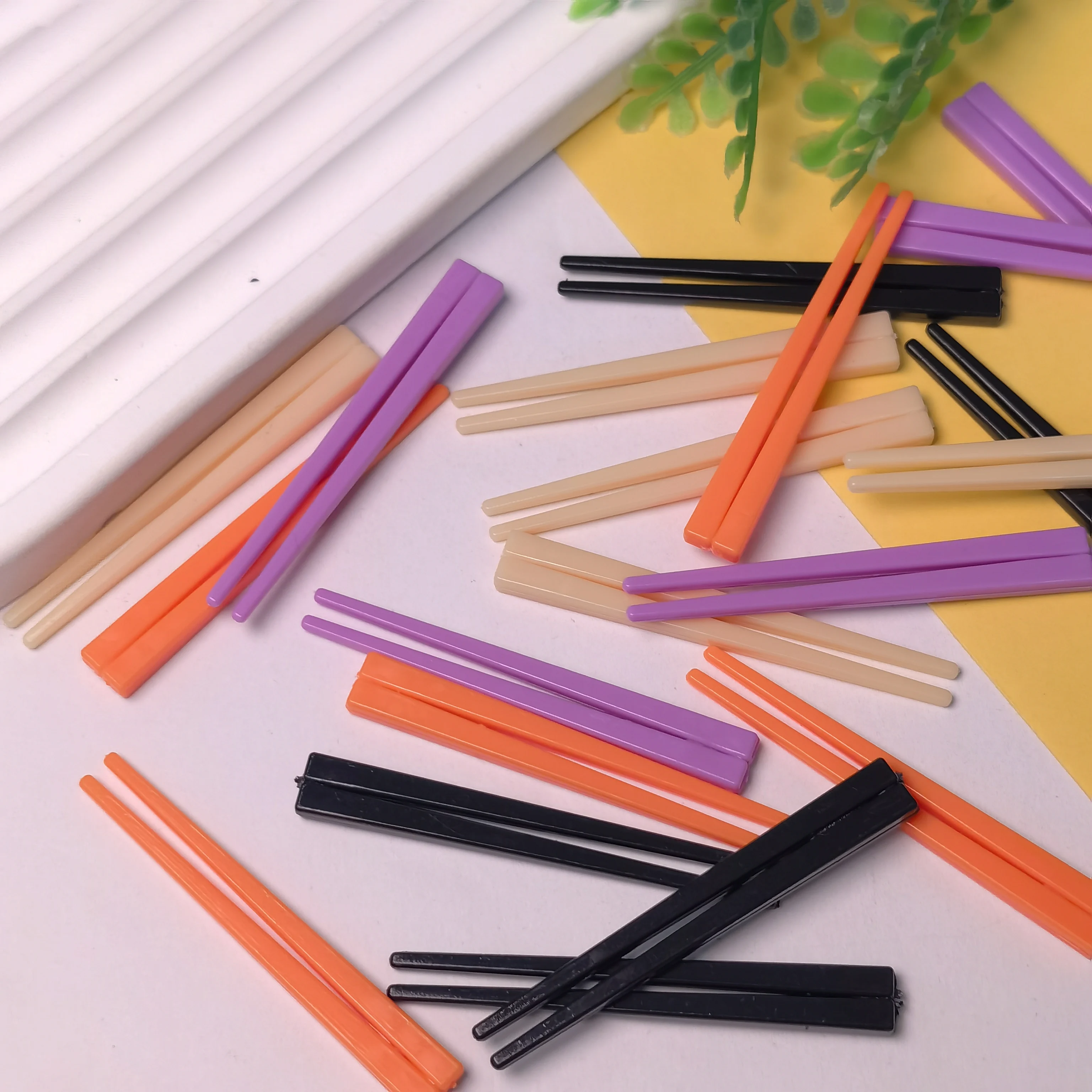 Doll house Miniature Kitchen Utensils Mini Colorful Chopsticks Doll Accessories Toys