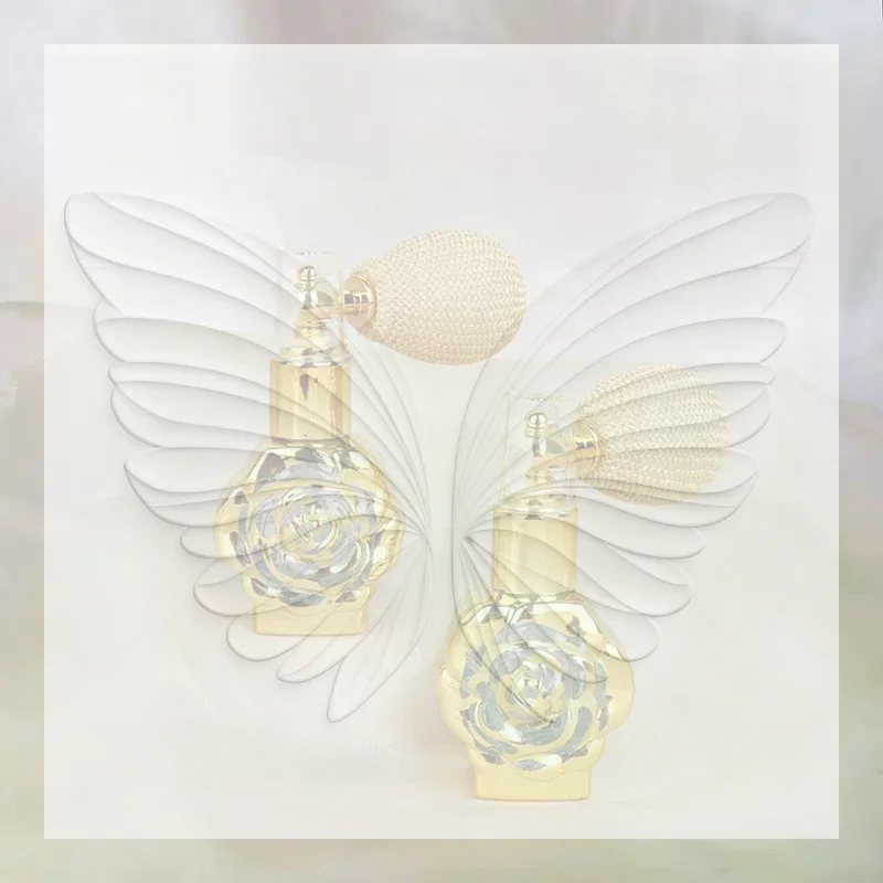Perfume Fragrance Powder - Yeniden Doldurulabilir Gül Rengi Cam Parfüm