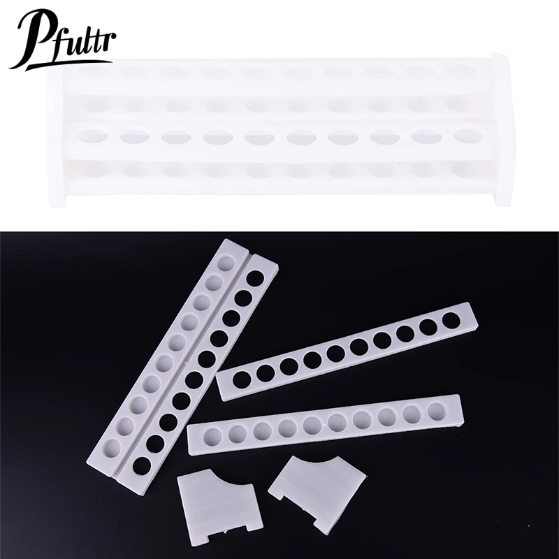 Hot sale 1Pcs 20 holes plastic test tube rack testing tubes holder storage stand lab supplies