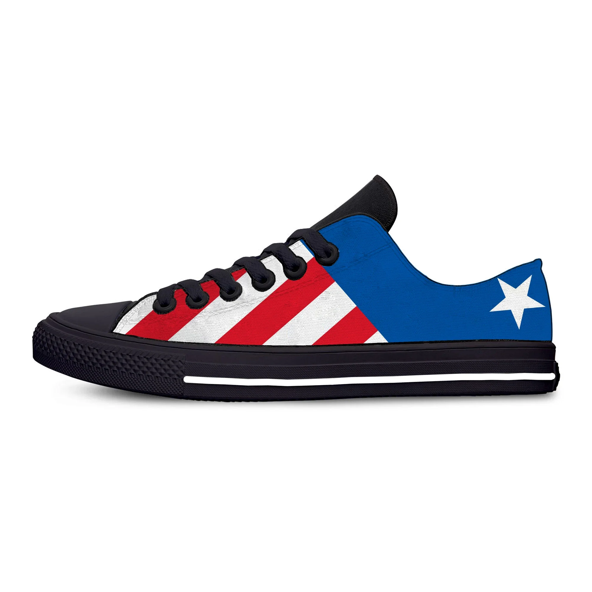 

Hot Summer Stars Patriotic Fashion Casual Shoes USA American Flag Low Top Lightweight Men Women Sneakers Classic Board Shoes