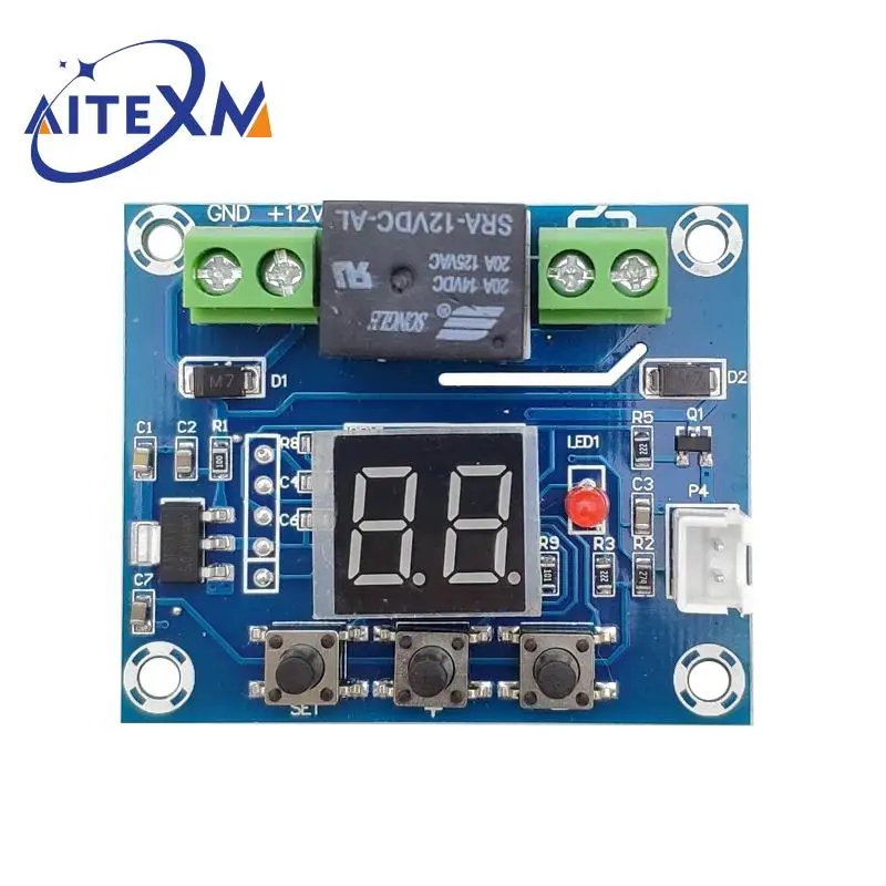 XH-M214 12V Soil Humidity Sensor Controller Irrigation System Automatic Watering Module Digital Display Humidity Controller