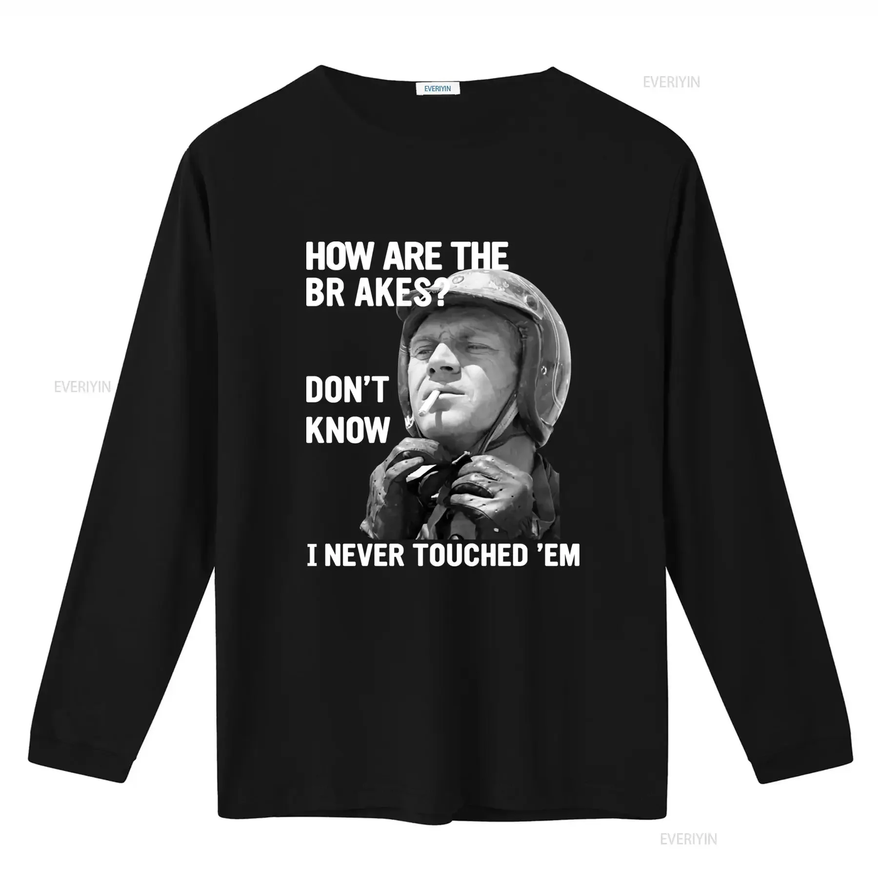 How Are The Brakes Don't Know I Never Touched 'Em Great Escape Biker T Shirt 9104 vintage Washed streetwear